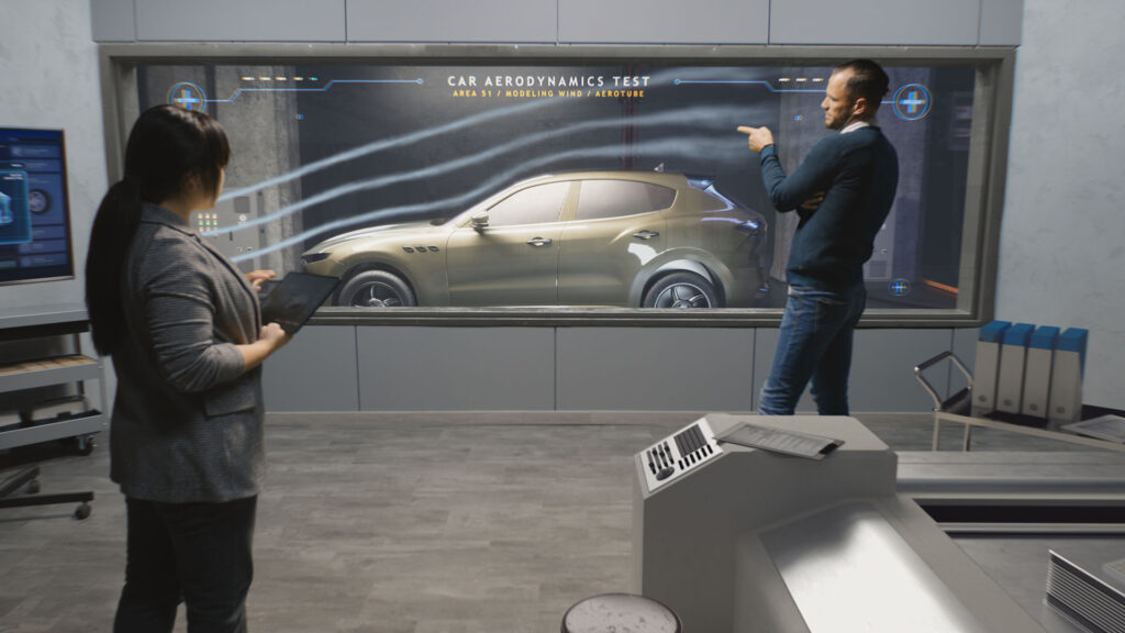 Car aerodynamics test
