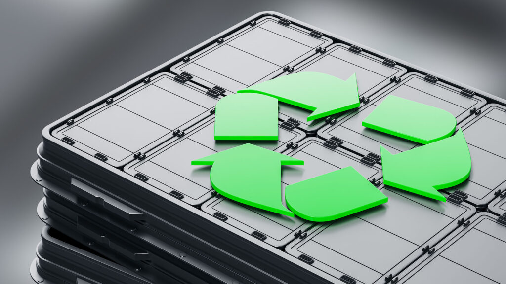 Green recycle symbol