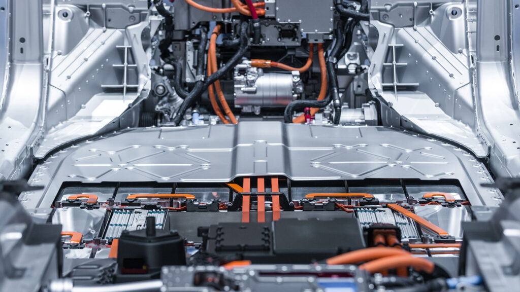 Stripped car interior