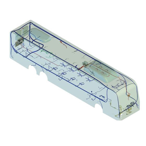 Commercial vehicles bus wiring