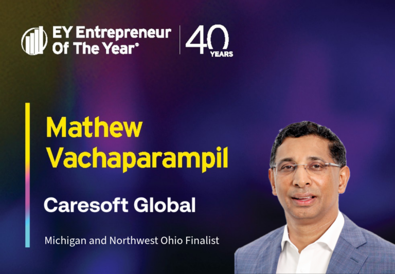 Mathew Vachaparampil Named Finalist for EY Entrepreneur Of The Year® 2025