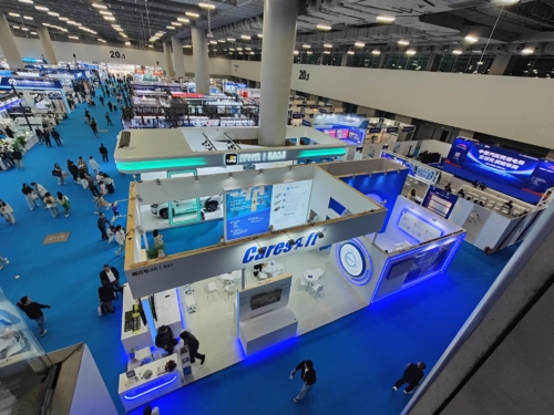 An image of Caresoft Global's exhibition stand.